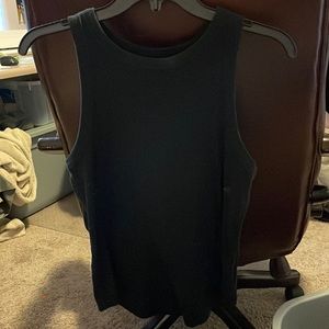 Black high neck tank